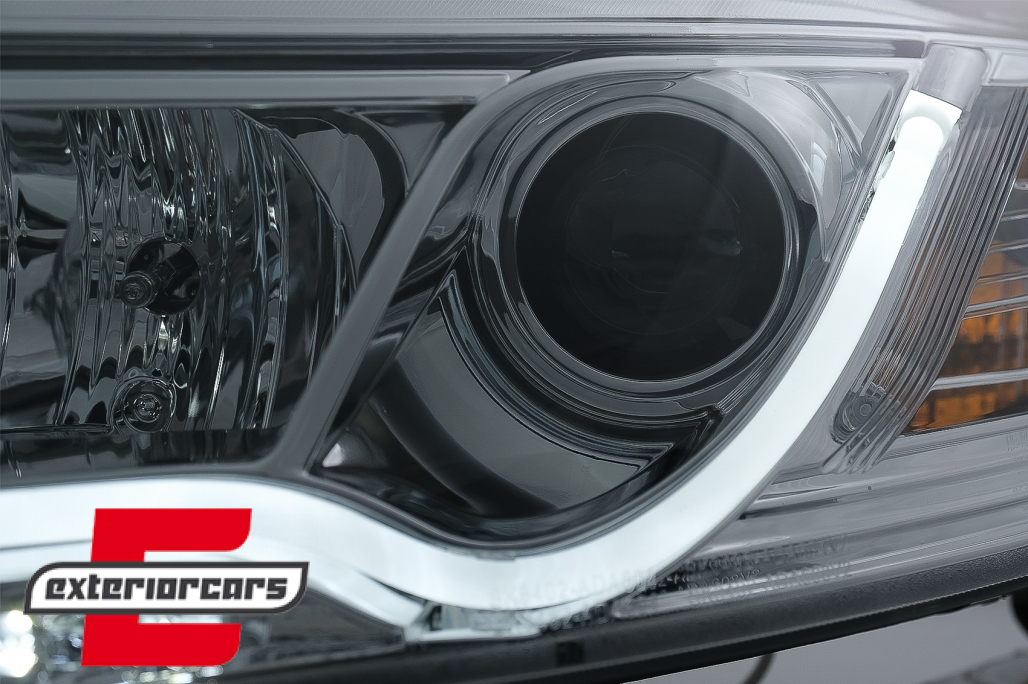 Prednja svjetla LED TubeLights (chrome) / Audi A6 C6 4F (04.2004-2008) - Slika 4