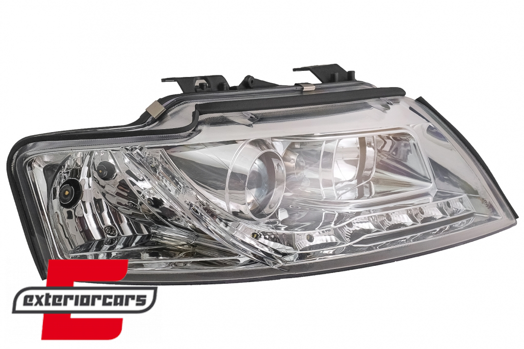 Prednja svjetla LED DayLight (chrome) / Audi A4 Cabrio B6 (2002-2006) - Slika 11