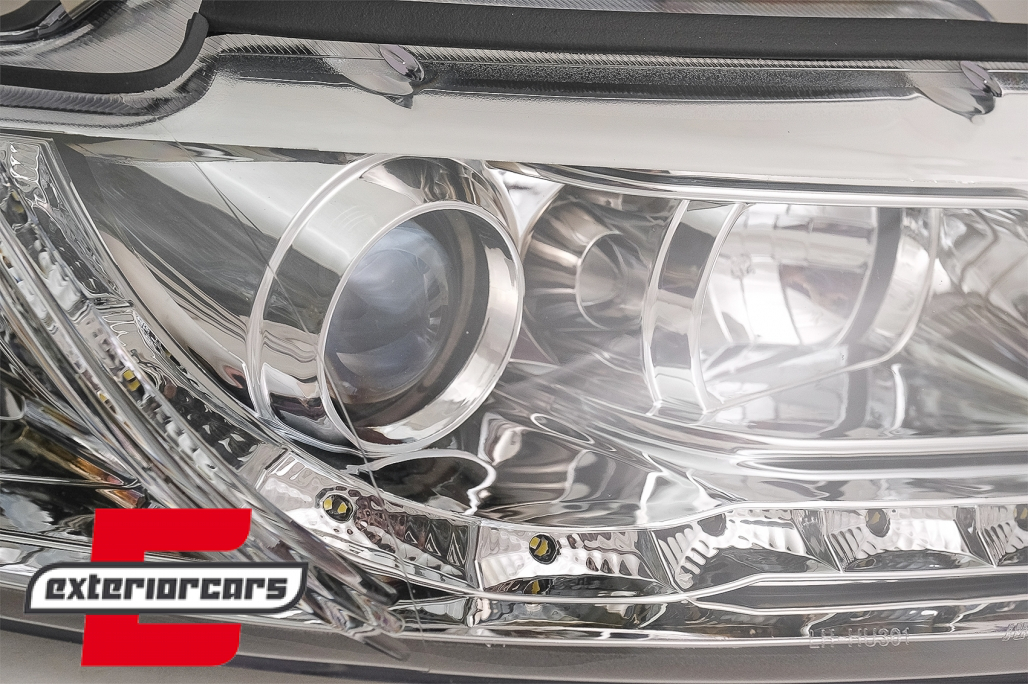 Prednja svjetla LED DayLight (chrome) / Audi A4 Cabrio B6 (2002-2006) - Slika 12