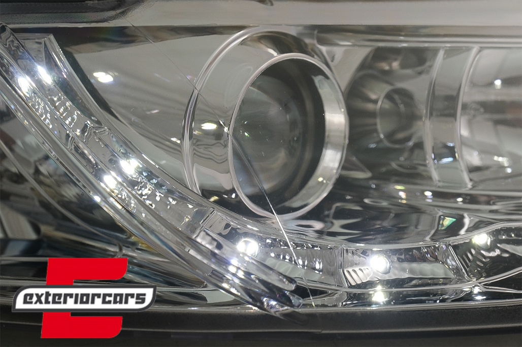 Prednja svjetla LED DayLight (chrome) / Audi A4 Cabrio B6 (2002-2006) - Slika 4