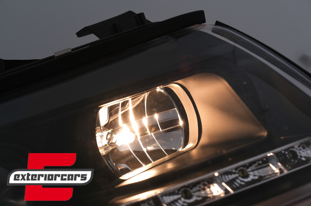 Prednja svjetla LED DayLight (crna) / Audi A4 Cabrio B6 (2002-2006) - Slika 13