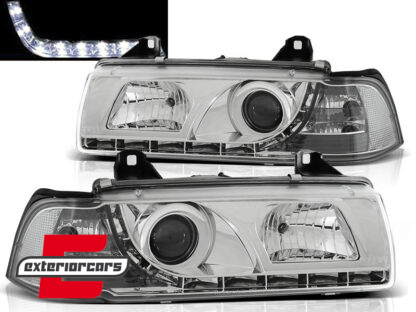 Prednja svjetla LED DayLight (chrome) / BMW serije 3 E36 (12.1990-08.1999)