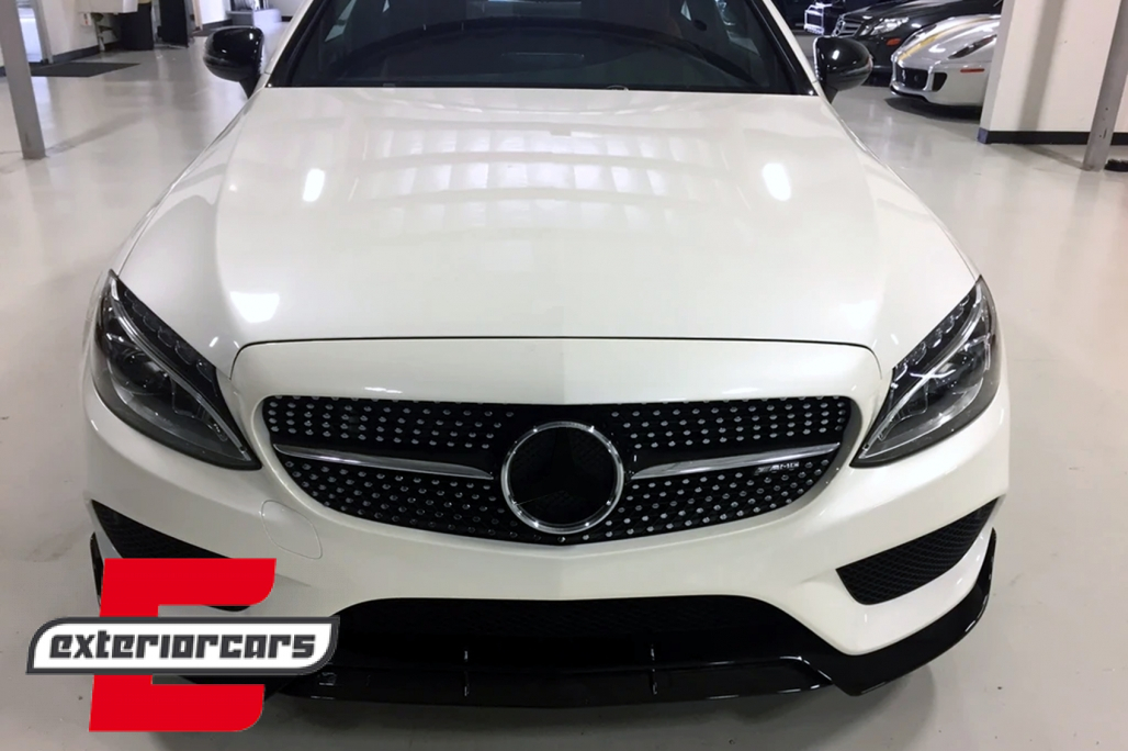 Prednji nastavak branika (piano crna) / Mercedes C-klasa W205 limuzina S205 T-Modell A205 Cabrio C205 Coupe (2014-2019) Sport Line - Slika 13