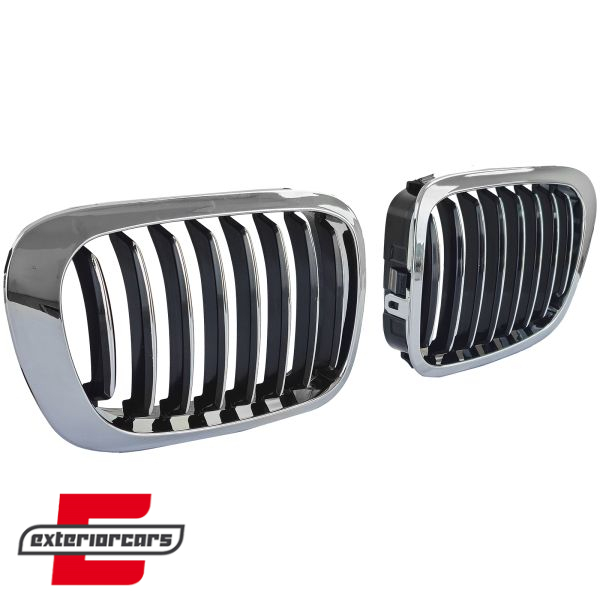 Prednja maska M-Performance dizajn (chrome/crna) / BMW serije 3 E46 Coupe Cabrio (1999-02.2003) - Slika 4