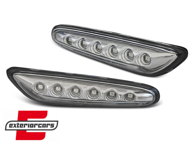 Bočni žmigavci LED (chrome) / BMW 1er E81 E82 E87 E88 (2004-2013) 3er E46 (2001-2005) E90 E91 E92 E93 (2004-2012) 5er E60 E61 (2003-2010) - Slika 2