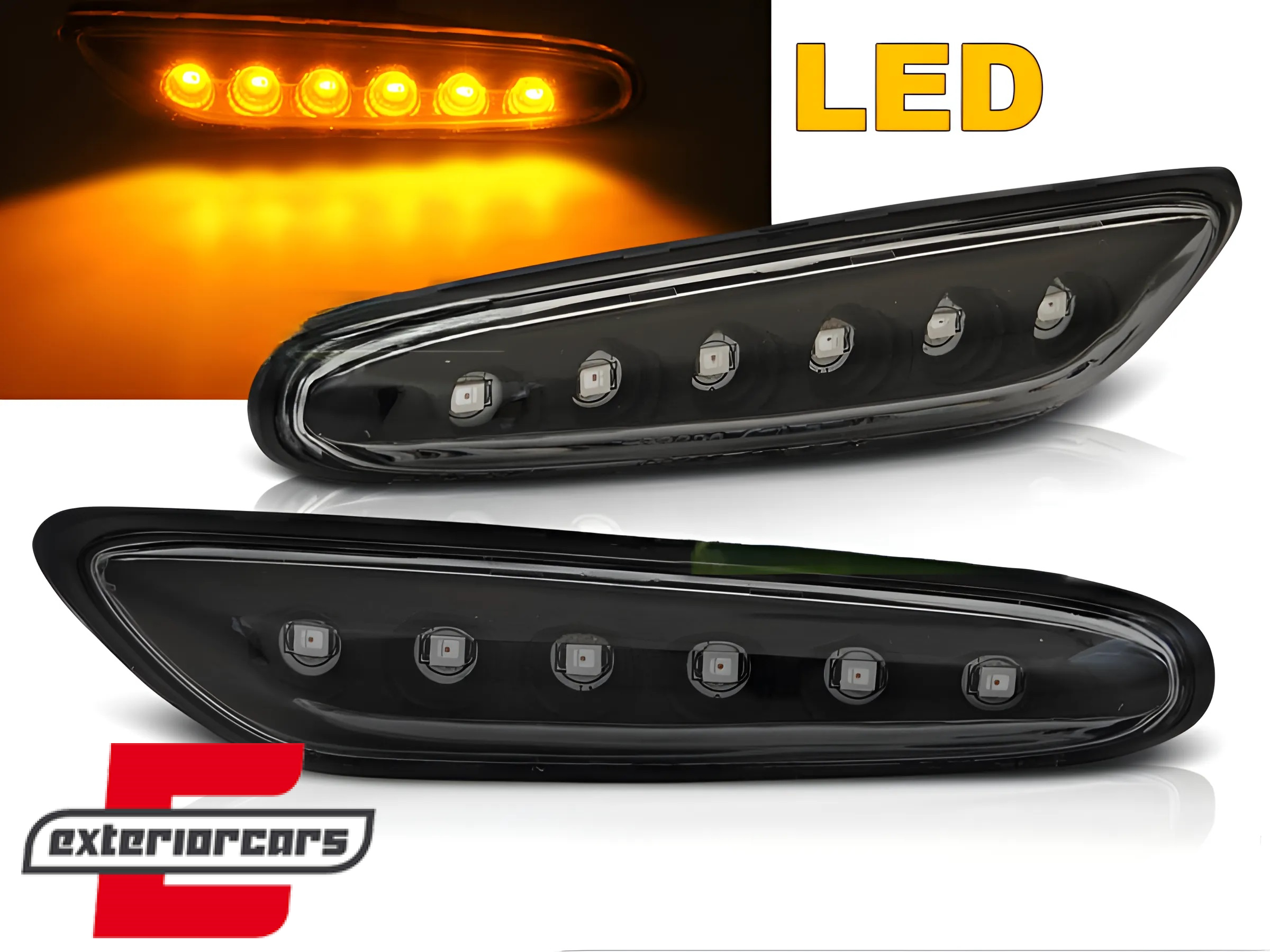Bočni žmigavci LED (crna) / BMW 1er E81 E82 E87 E88 (2004-2013) 3er E46 (2001-2005) E90 E91 E92 E93 (2004-2012) 5er E60 E61 (2003-2010)