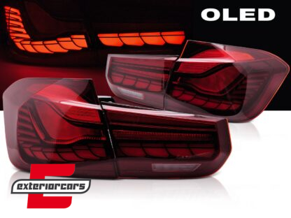 OLED stražnja svjetla SEQ žmigavci (crvena) / BMW serije 3 F30 F35 F80 (2011-2019)