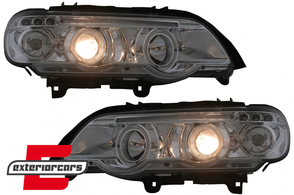 Prednja svjetla Angel Eyes (chrome) / BMW X5 E53 (1999-2003) - Slika 12
