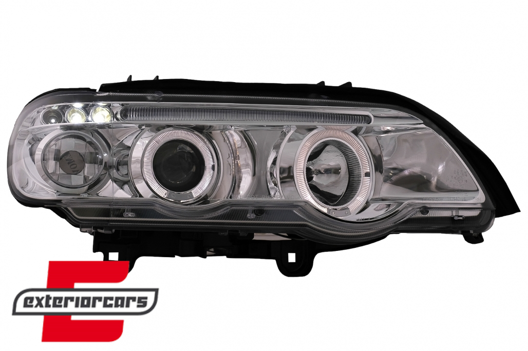 Prednja svjetla Angel Eyes (chrome) / BMW X5 E53 (1999-2003) - Slika 3