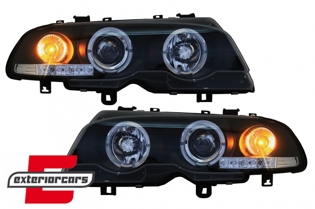 Prednja svjetla Angel Eyes (crna) / BMW serije 3 E46 Coupe Cabrio (04.1999-03.2003) - Slika 7