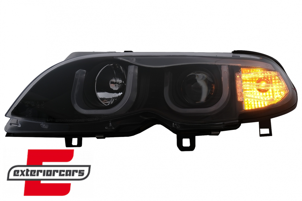 Prednja svjetla 3D Angel Eyes (crna) / BMW serije 3 E46 Facelift limuzina karavan (2001-2005) - Slika 9