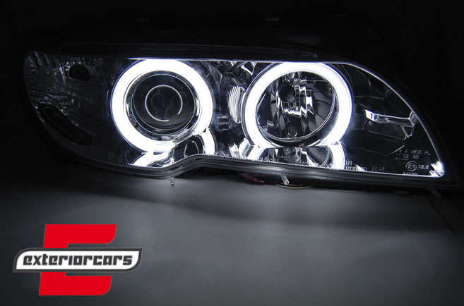 Prednja svjetla CCFL Angel Eyes (chrome) / BMW serije 3 E46 Coupe Cabrio (04.2003-2006) - Slika 2