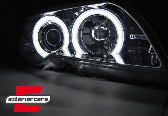 Prednja svjetla CCFL Angel Eyes (chrome) / BMW serije 3 E46 Coupe Cabrio (04.2003-2006) - Slika 3