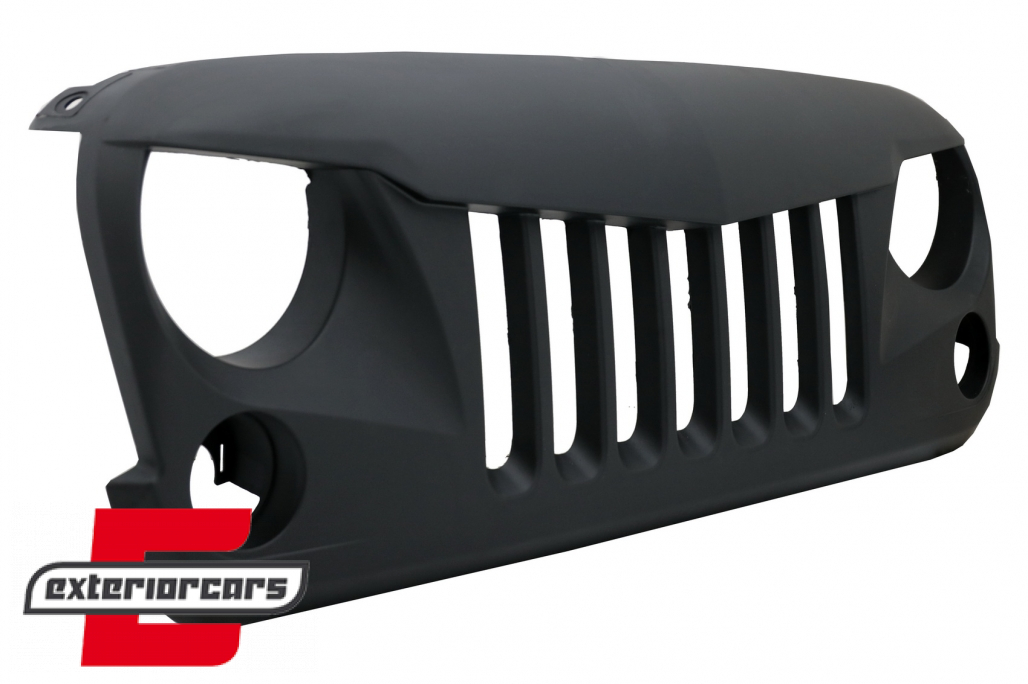 Prednja maska Eagle Eyes (mat crna) / JEEP Wrangler / Rubicon JK (2007-2017) - Slika 2