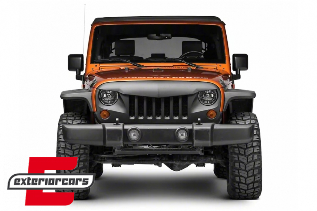 Prednja maska Eagle Eyes (mat crna) / JEEP Wrangler / Rubicon JK (2007-2017) - Slika 4