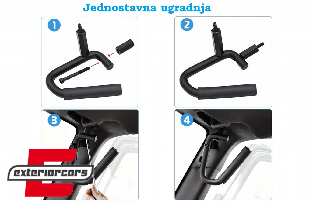 Prednje ručke za pridržavanje / Jeep Wrangler III SUV JK (2007-2017) - Slika 4