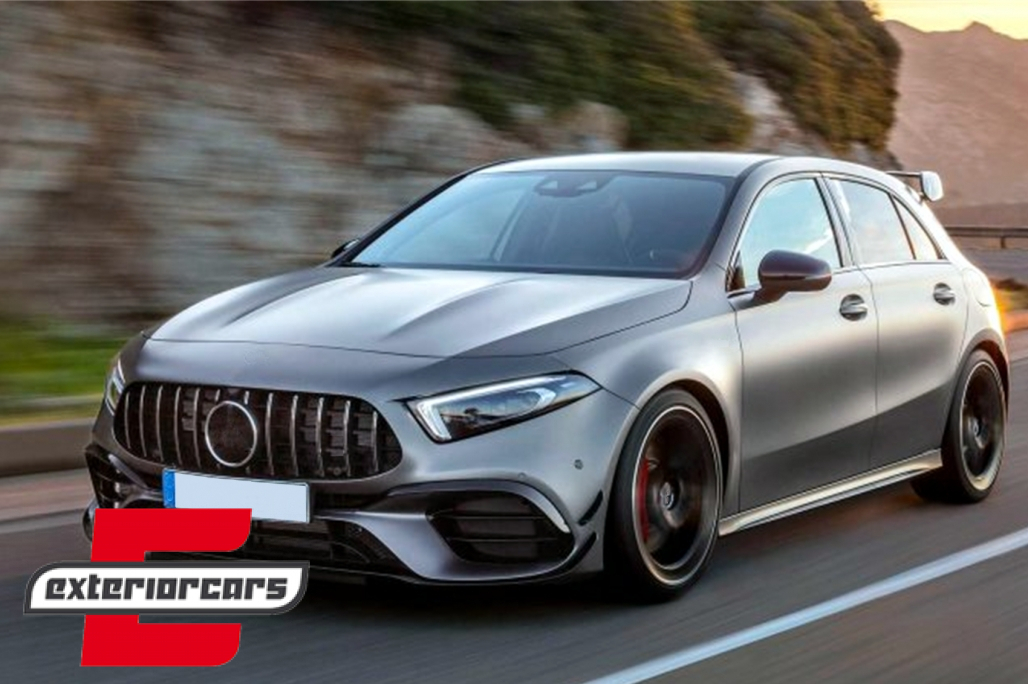 Prednji nastavak branika A45S AMG dizajn (piano crna) / Mercedes A-klasa A45 W177 V177 (2018-12.2022) - Slika 11