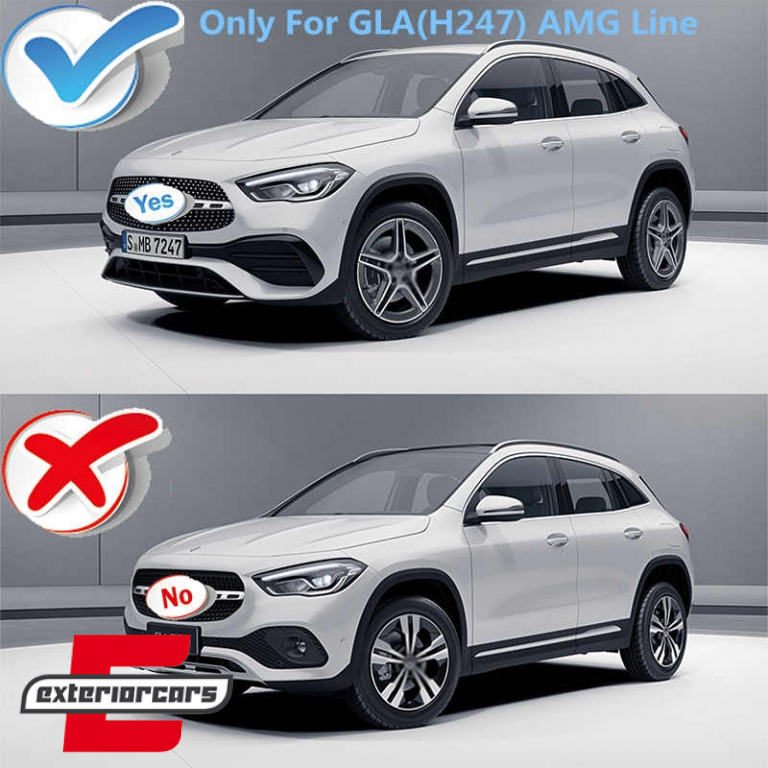 Splitteri zadnjeg branika Sport line (piano crna) / Mercedes GLA SUV H247 (2020-) - Slika 6