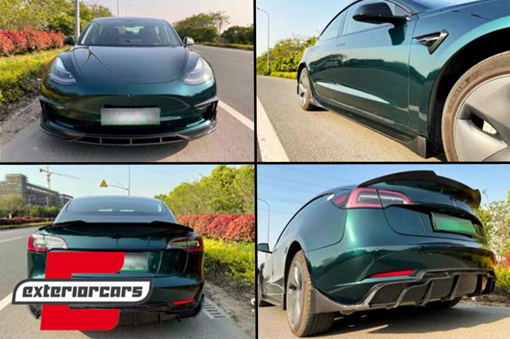 Bodykit nastavci (piano crna) / Tesla Model 3 (2017-2022) - Slika 29