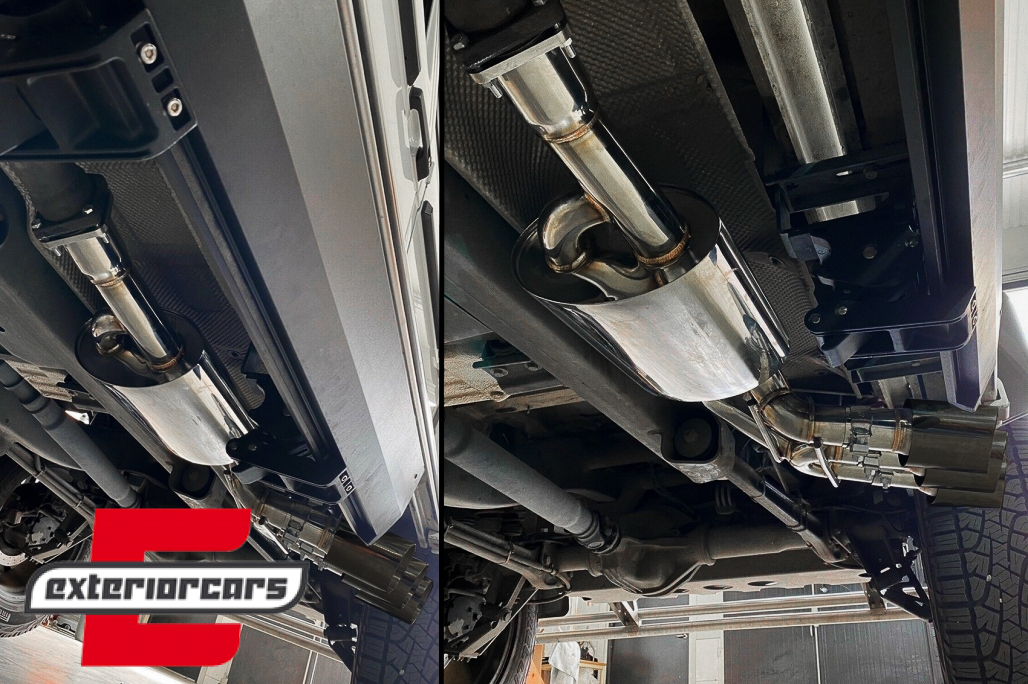 Kompletan ispušni sustav AMG dizajn s Valvetronicom (crna) / Mercedes G-klasa W463 (2009-2018) G500 G55 G63 G65 - Slika 15