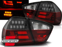 LED stražnja svjetla (crvena/kristal/crna) / BMW serije 3 E90 limuzina (2005-2008)