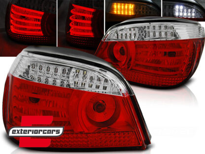 LED stražnja svjetla (crvena/kristal) / BMW serije 5 E60 (2003-03.2007) limuzina