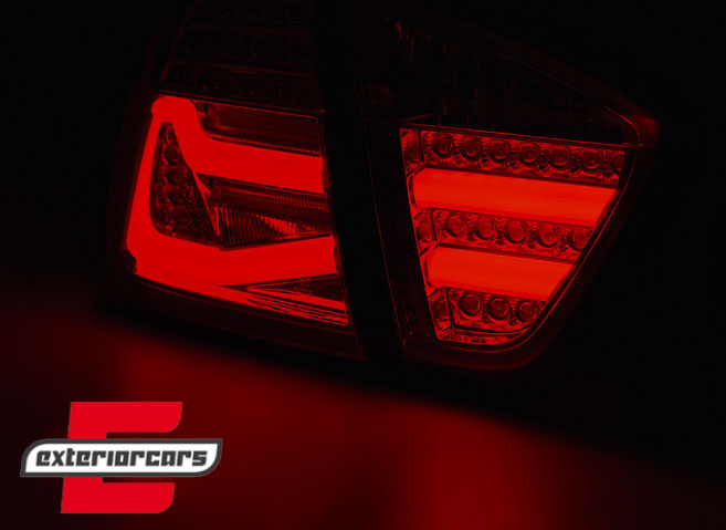 LED stražnja svjetla LightBar F30 LCI dizajn (crvena/smoke) / BMW serije 3 E90 limuzina (2005-2008) - Slika 2
