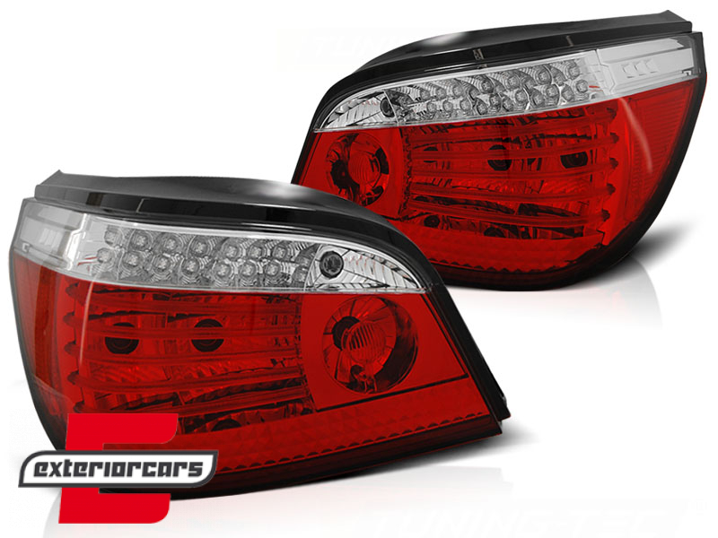 LED stražnja svjetla SEQ žmigavci (crvena/kristal) / BMW serije 5 E60 (2003-03.2007) limuzina - Slika 2