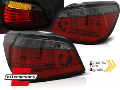 LED stražnja svjetla SEQ žmigavci (crvena/smoke) / BMW serije 5 E60 LCI (03.2007-2009) limuzina