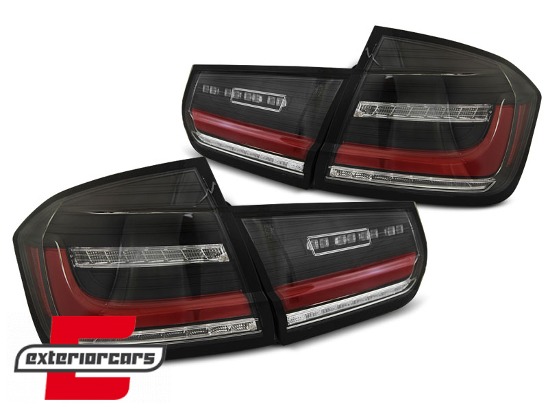 Full LED stražnja svjetla LedBar SEQ žmigavci (crna) / BMW serije 3 F30 (2011-2019) - Slika 2