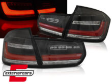Full LED stražnja svjetla LedBar SEQ žmigavci (crna) / BMW serije 3 F30 (2011-2019)