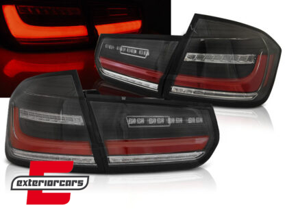 Full LED stražnja svjetla LedBar SEQ žmigavci (crna) / BMW serije 3 F30 (2011-2019)
