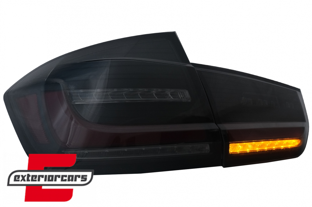 Full LED stražnja svjetla LedBar SEQ žmigavci (crna/smoke) / BMW serije 3 F30 (2011-2019) - Slika 11