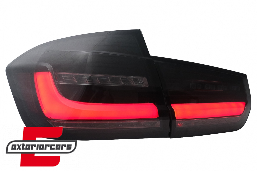 Full LED stražnja svjetla LedBar SEQ žmigavci (crna/smoke) / BMW serije 3 F30 (2011-2019) - Slika 3