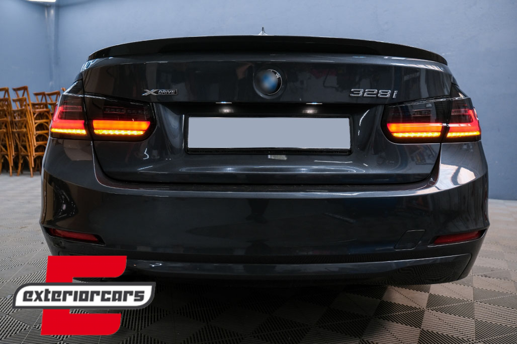 Full LED stražnja svjetla LedBar SEQ žmigavci (crna/smoke) / BMW serije 3 F30 (2011-2019) - Slika 22