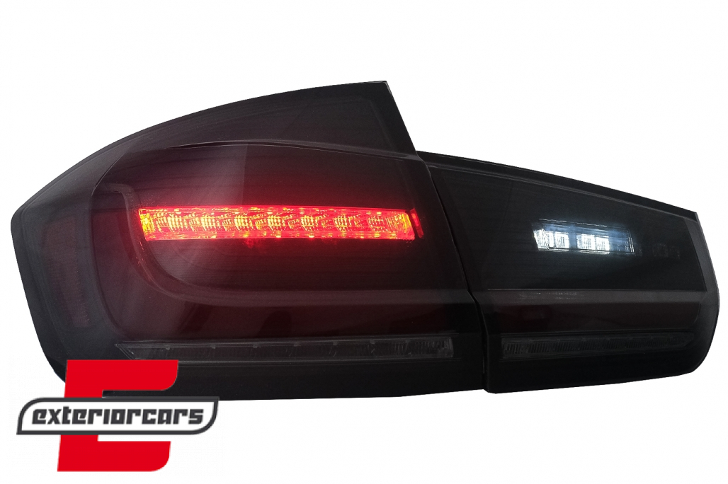 Full LED stražnja svjetla LedBar SEQ žmigavci (crna/smoke) / BMW serije 3 F30 (2011-2019) - Slika 8