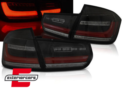 Full LED stražnja svjetla LedBar SEQ žmigavci (crna/smoke) / BMW serije 3 F30 (2011-2019)