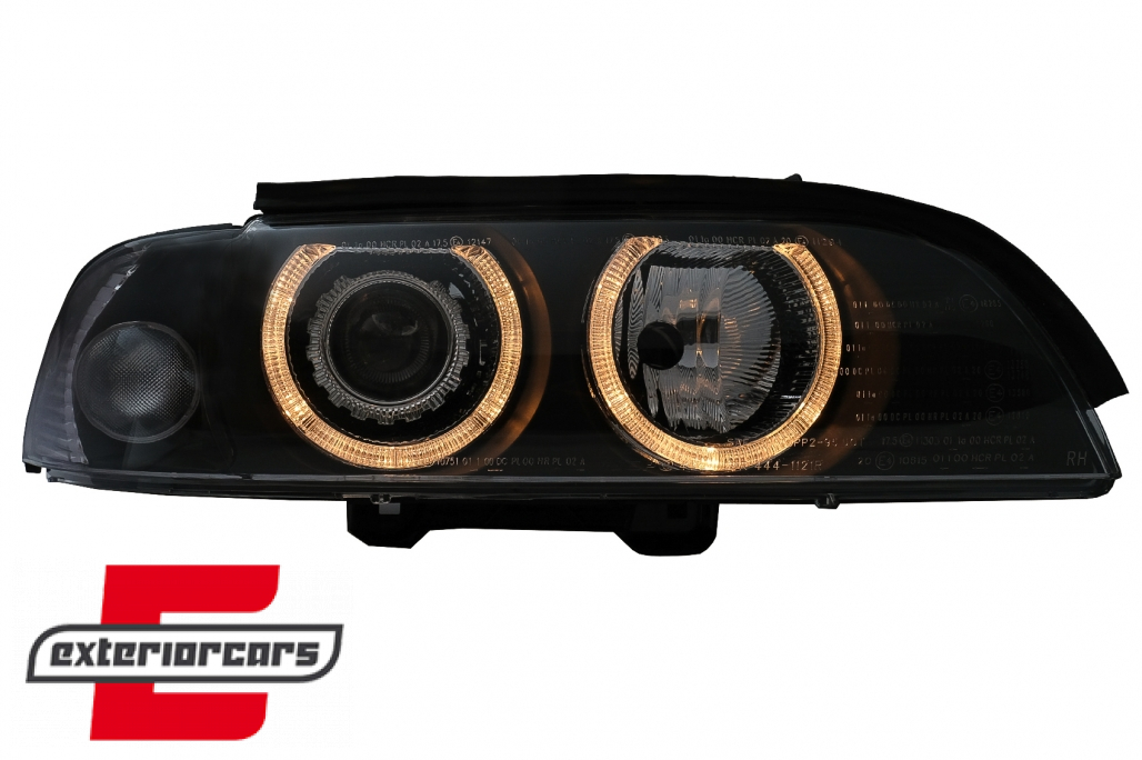Prednja svjetla Angel Eyes Xenon (crna) / BMW serije 5 E39 (09.1995-06.2003) - Slika 3