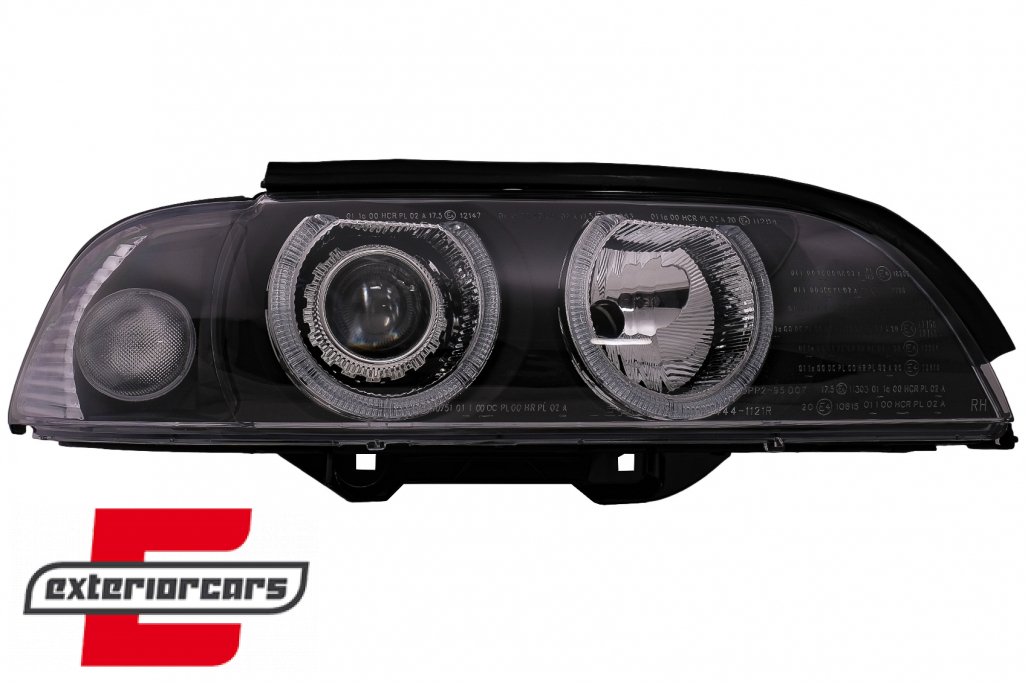 Prednja svjetla Angel Eyes Xenon (crna) / BMW serije 5 E39 (09.1995-06.2003) - Slika 6