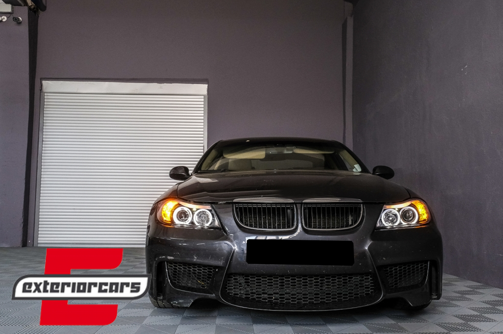 Prednja svjetla Angel Eyes (crna) / BMW serije 3 E90 limuzina E91 karavan (03.2005-08.2008) - Slika 3