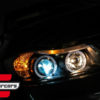 Prednja svjetla Angel Eyes (crna) / BMW serije 3 E90 limuzina E91 karavan (03.2005-08.2008) - Slika 10