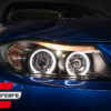 Prednja svjetla Angel Eyes (crna) / BMW serije 3 E90 limuzina E91 karavan (03.2005-08.2008) - Slika 11