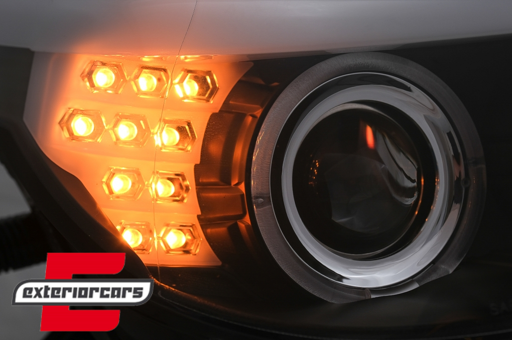 Prednja svjetla Angel Eyes LED žmigavci (crna) / BMW serije 5 E60 E61 (2003-2007) - Slika 11