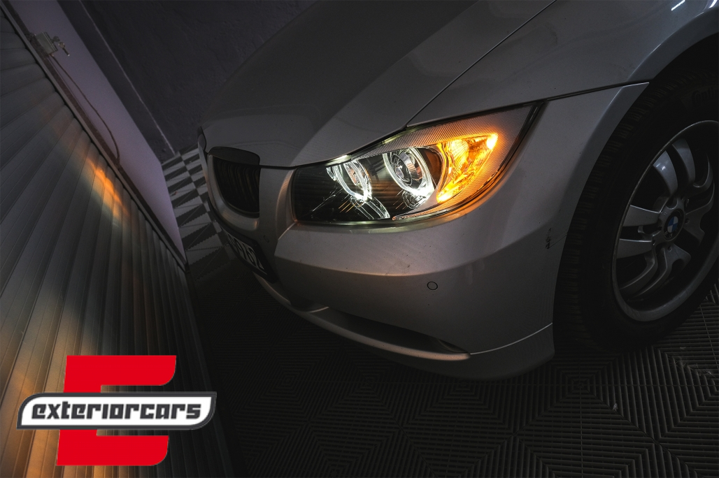 Prednja svjetla LED Angel Eyes (crna) / BMW serije 3 E90 limuzina E91 karavan (03.2005-2011) - Slika 12
