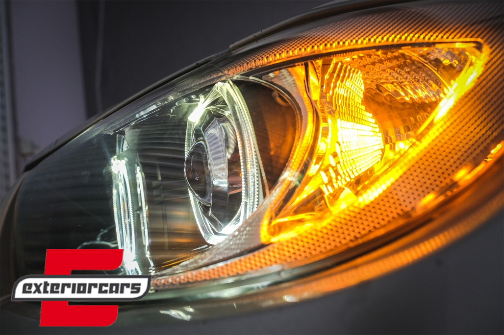 Prednja svjetla LED Angel Eyes (crna) / BMW serije 3 E90 limuzina E91 karavan (03.2005-2011) - Slika 14