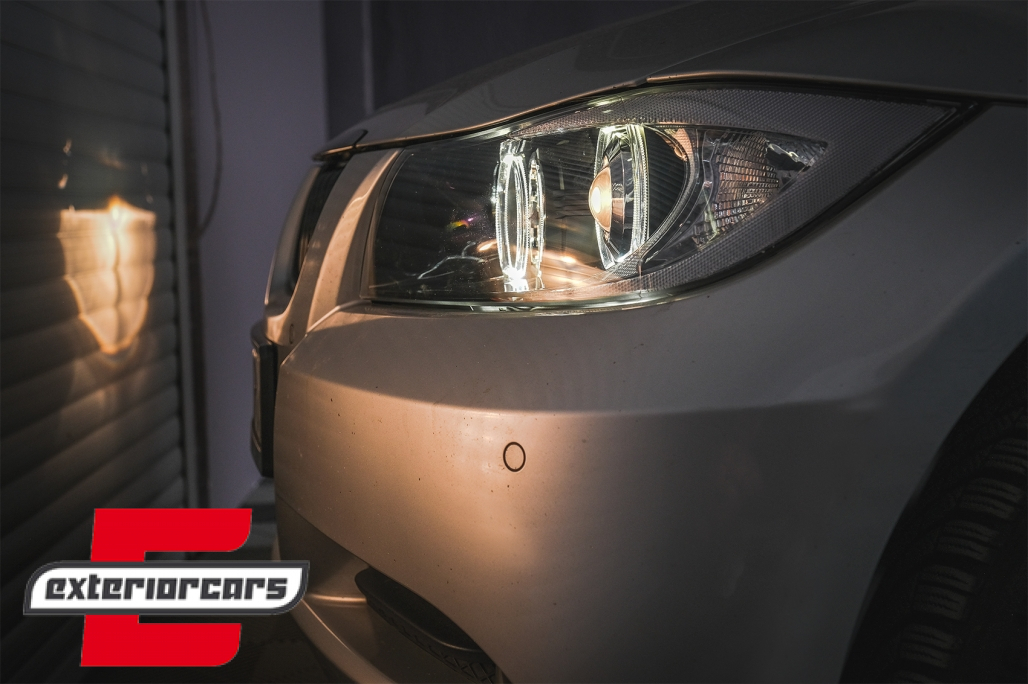 Prednja svjetla LED Angel Eyes (crna) / BMW serije 3 E90 limuzina E91 karavan (03.2005-2011) - Slika 19