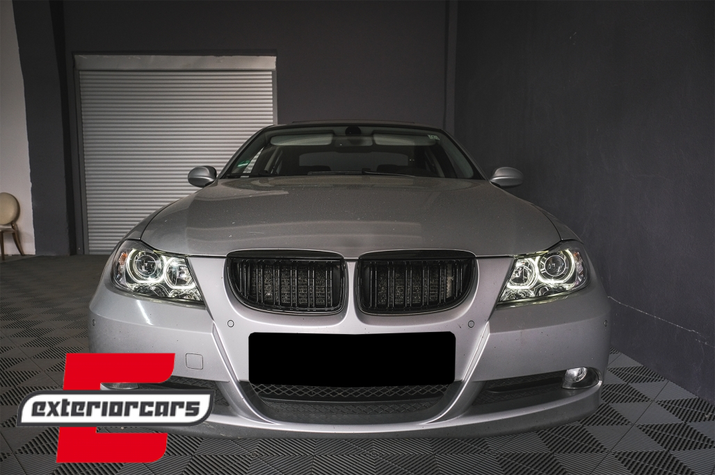 Prednja svjetla LED Angel Eyes (crna) / BMW serije 3 E90 limuzina E91 karavan (03.2005-2011) - Slika 21