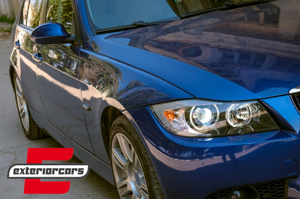 Prednja svjetla LED Angel Eyes (crna) / BMW serije 3 E90 limuzina E91 karavan (03.2005-2011) - Slika 25