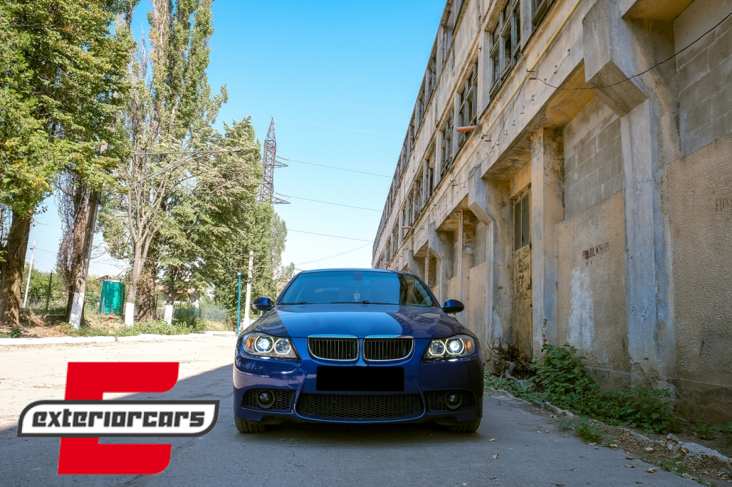 Prednja svjetla LED Angel Eyes (crna) / BMW serije 3 E90 limuzina E91 karavan (03.2005-2011) - Slika 26