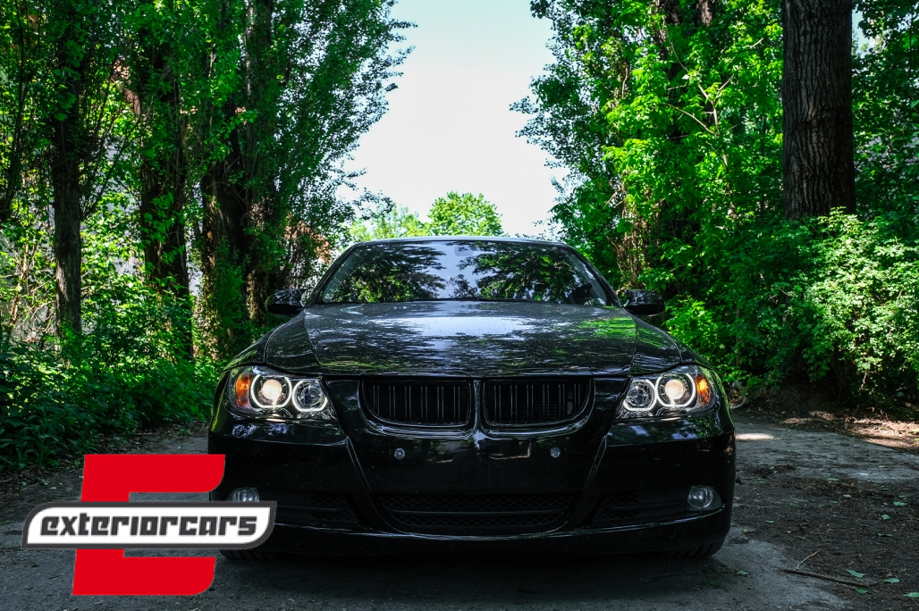Prednja svjetla LED Angel Eyes (crna) / BMW serije 3 E90 limuzina E91 karavan (03.2005-2011) - Slika 30